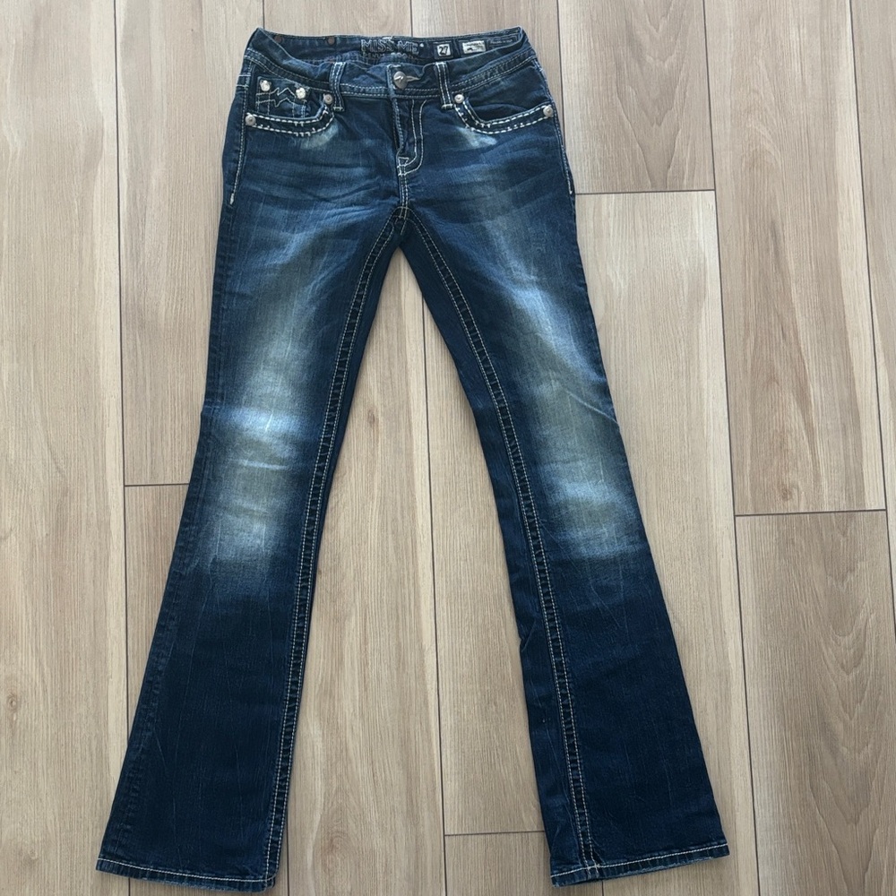 Miss Me Dark Blue Flare Jeans